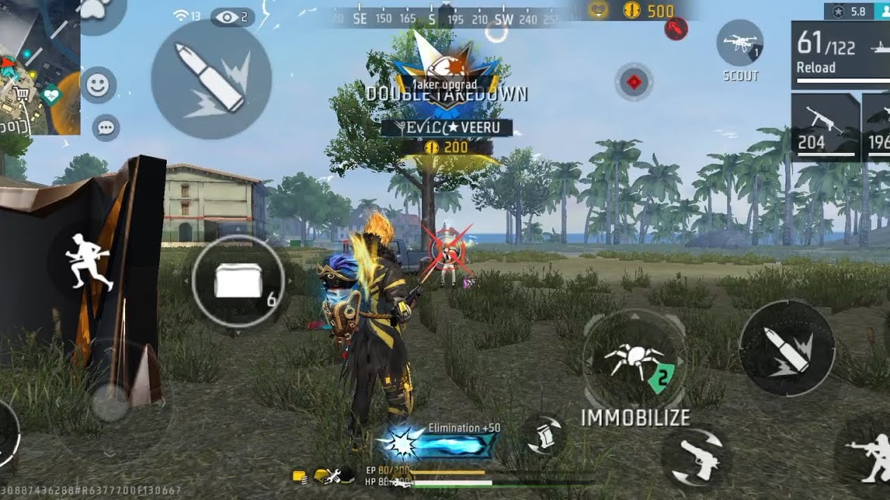 BR RANK PUSH  NEW TRICK GARENA FREE FIRE GAMEPLAY 🔥6🔥 KILL #freefiregame🎯