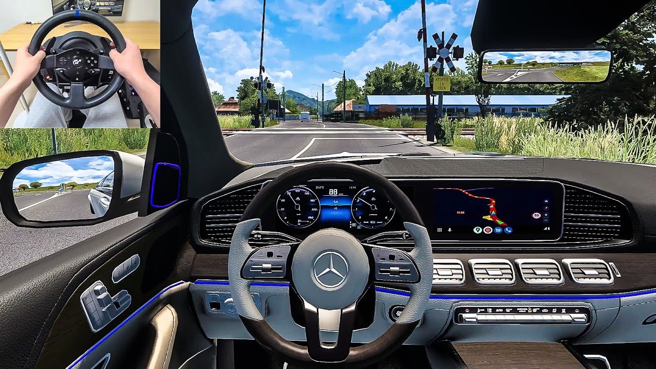 2023 Mercedes Benz GLS Maybach - Euro Truck Simulator 2 [Steering Wheel Gameplay]