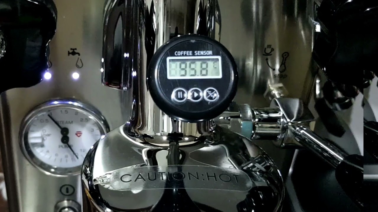 Monitoring Group Head Temperature Stability Throughout The Brewing Process. 32 Seconds Pre-Infusion.