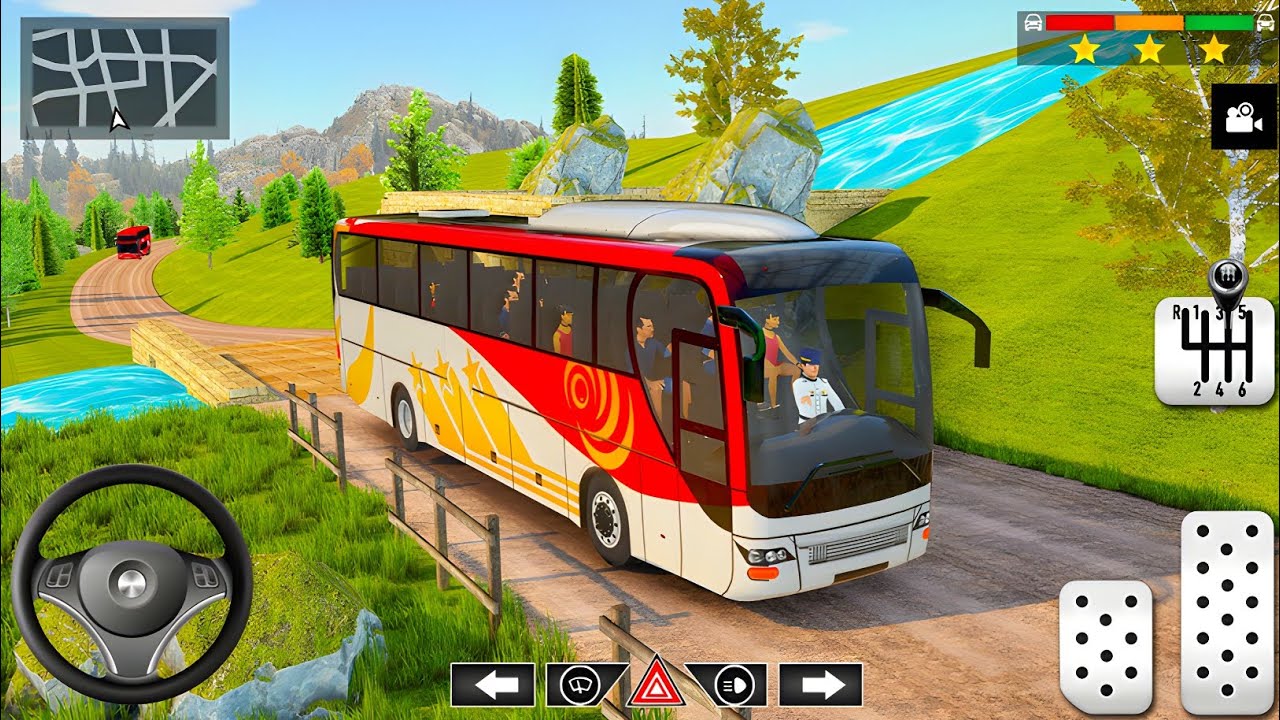 Игра Offroad Bus Simulator 3D &mdash; City Coach Bus Simulator Game 2025 &mdash; геймплей для Andriod №4