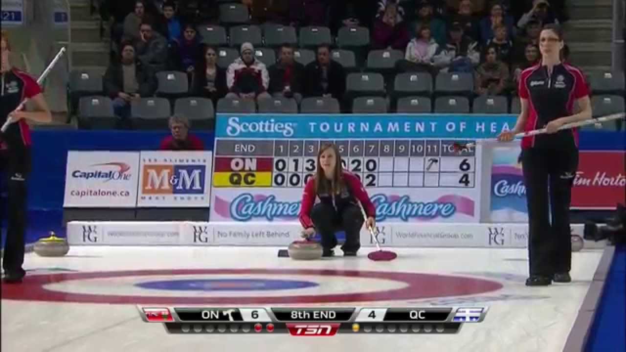 2013 Scotties Tournament Of Hearts - Homan (ON) vs. Ross (QC)  Draw9