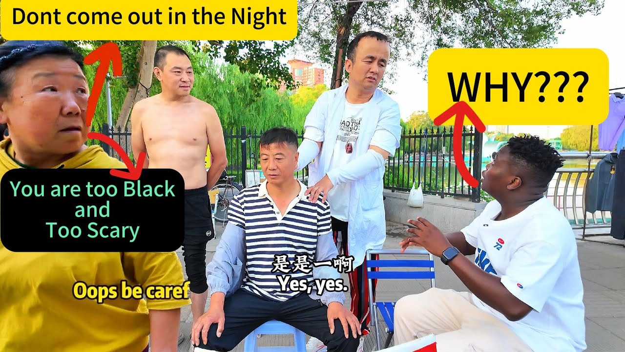 Chinese Lady Confronted me that am Too Black and Too scary Am I? Street Massage & Hear 🧼#viral