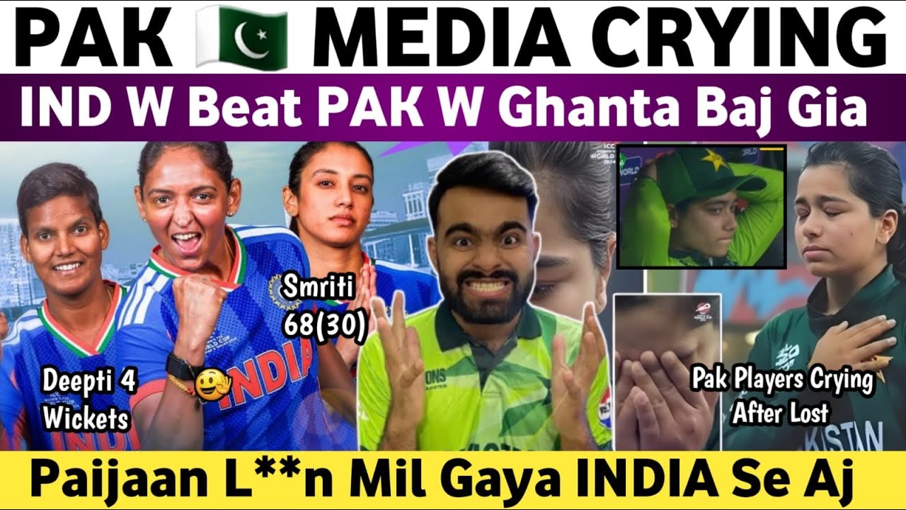 Pak Media Crying on Ind W Beat Pak W T20 WC 2026 | Ind W Vs Pak W T20 WC Match 2026 | Smriti 68 Runs
