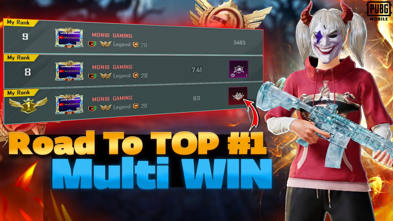 رنکاپ تاپ ده التیمیت رویال🔥ROAD TO TOP 1 MULTI WIN