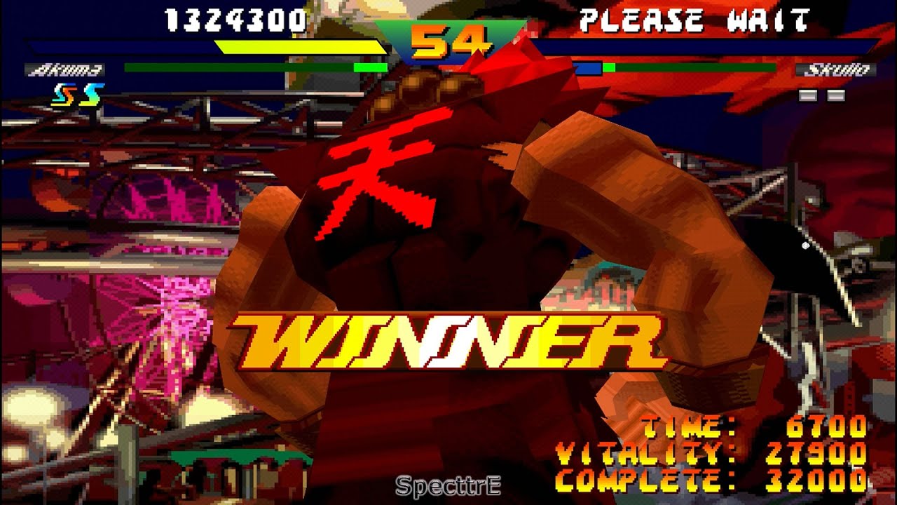 Street Fighter Ex Plus Alpha - Shin Akuma Playthrough [Arcade Mode] - [NO TAS]