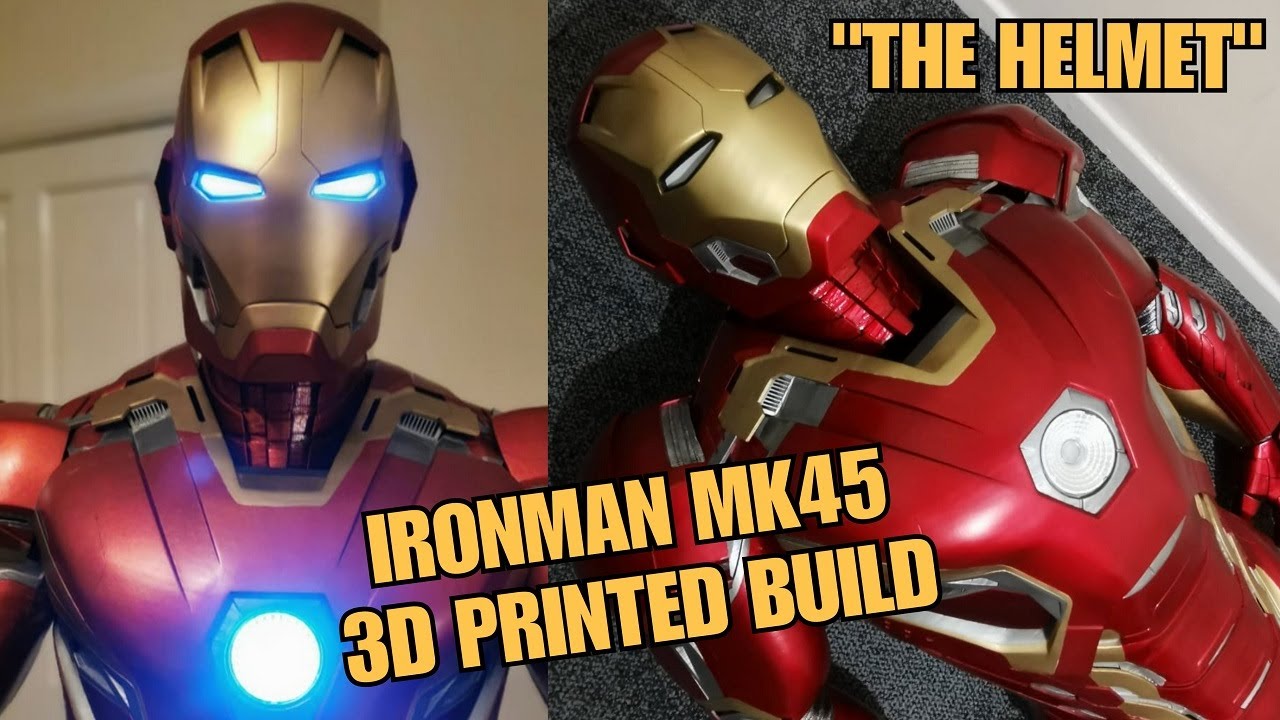 Mk45 Ironman Suit Full 3d Printed Build - "The Helmet" - InfinityHeroBuilds