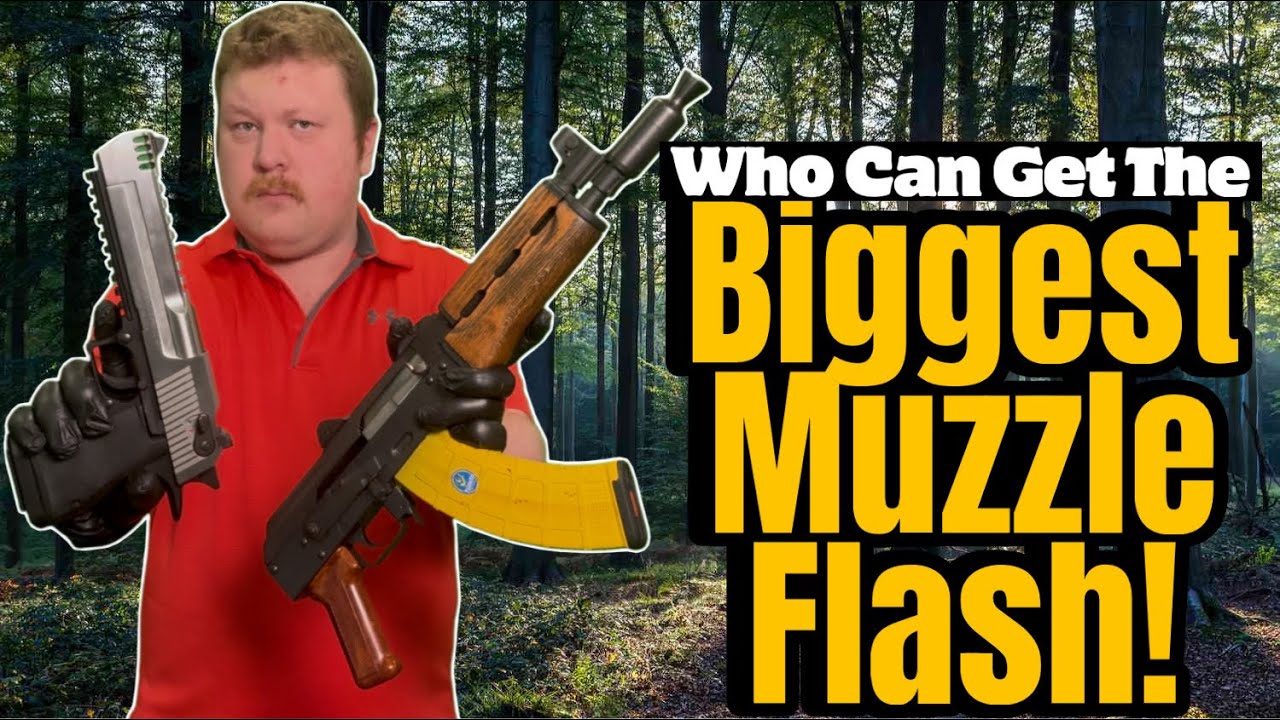 Which Gun Gets the BIGGEST Muzzle Flash!