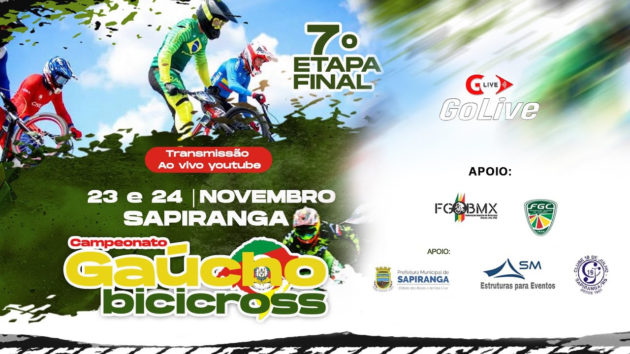 AO VIVO - 7ª ETAPA DO CAMPEONATO GAÚCHO DE BMX - FINAL