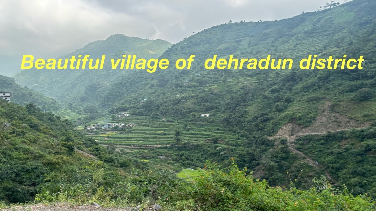 देहरादून जिले का एक बहुत ही खूबसूरत गांव।beautiful village of district Dehradun,#nature#hillstravel