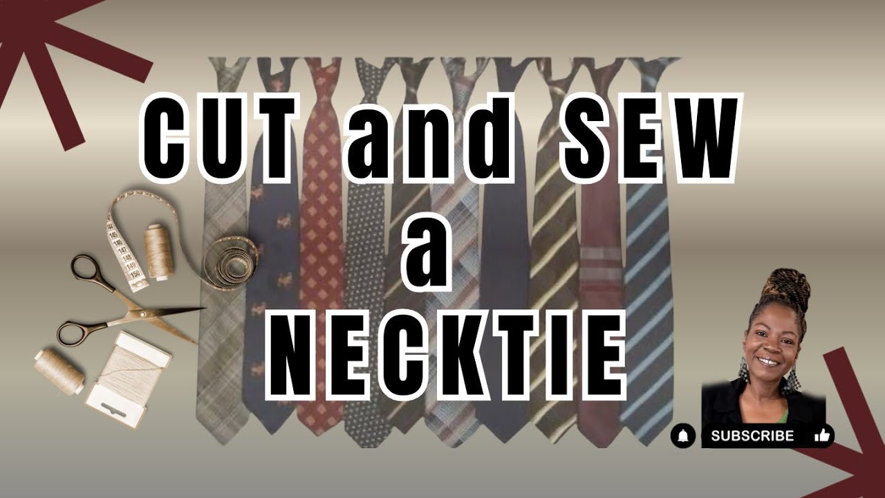 Draft Pattern, cut, and sew a NECKTIE | for beginners