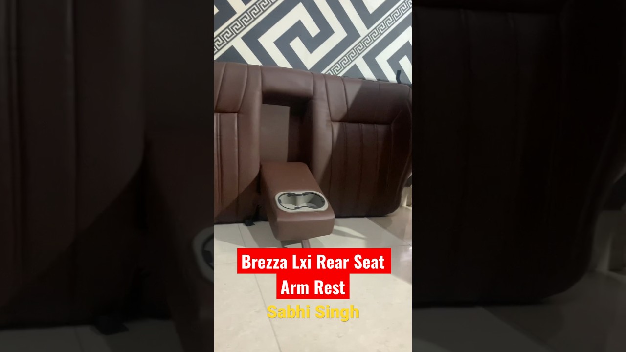 #brezza2023 Lxi Rear seat Armrest Done ✔️| Brezza Base Model में ArmRest लगा दिया😱| Luxury Interior