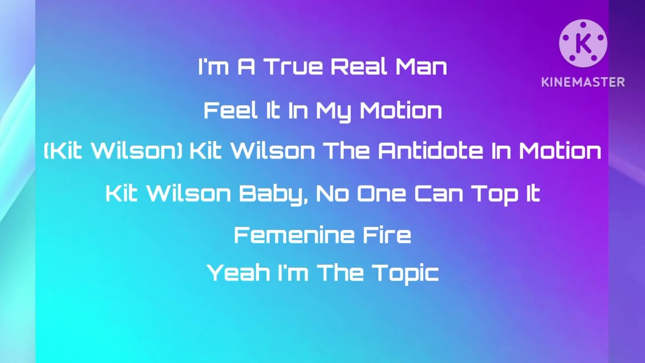 Kit Wilson WWE Theme "Man Up" Lyrics