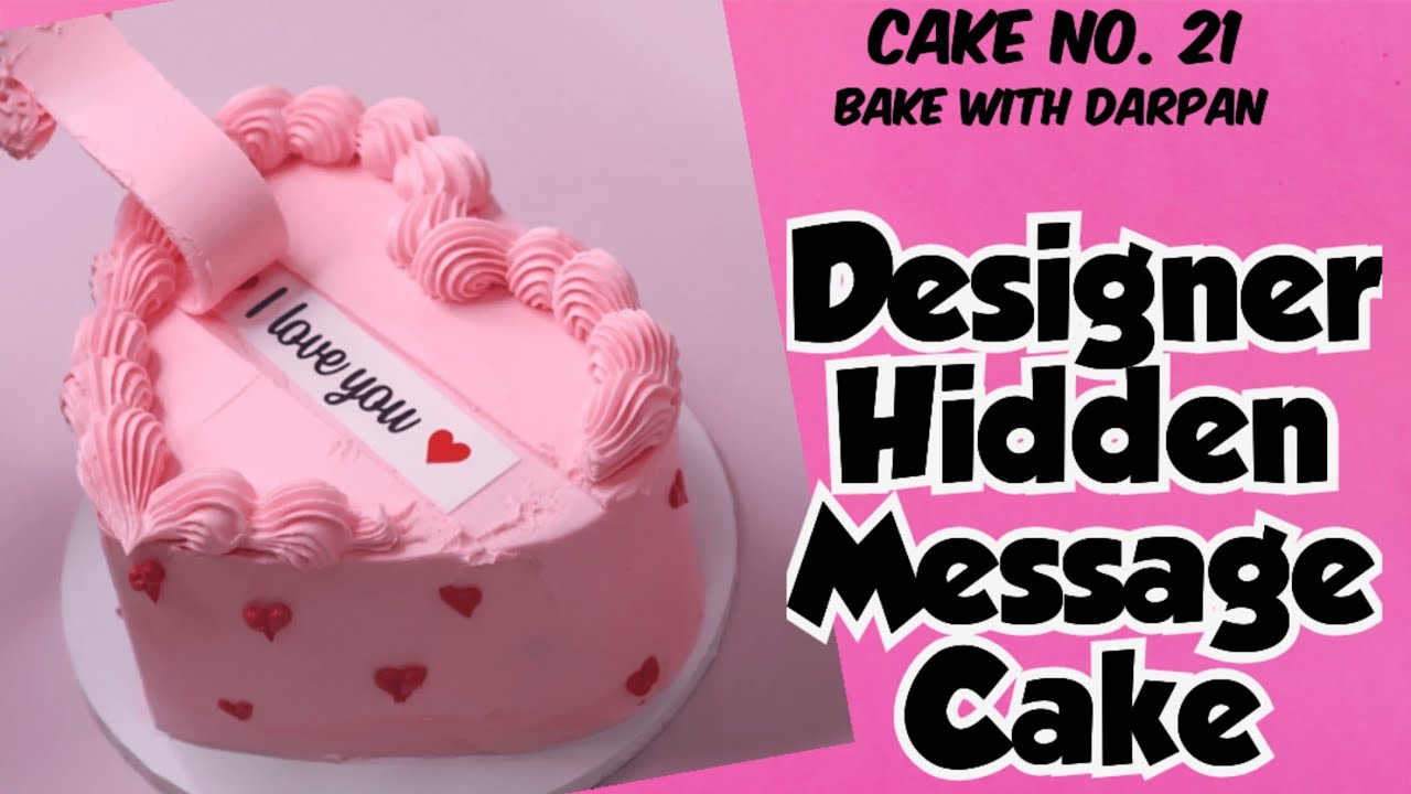 Free Baking Masterclass || Butterscotch Praline Cake 🎂 || HIDDEN MESSAGE CAKE