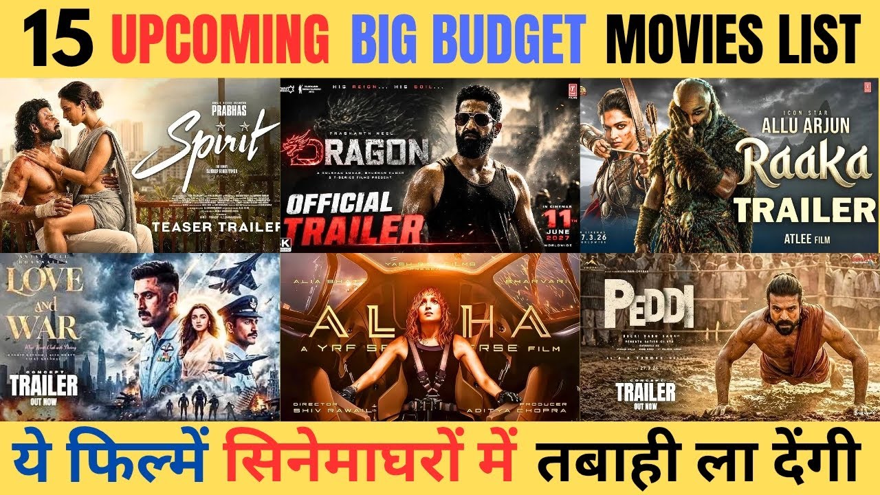Top 15 Upcoming BIG BUDGET Pan-Indian Movies 2026 to 2028 | Upcoming Big Budget Movies | Peddi |