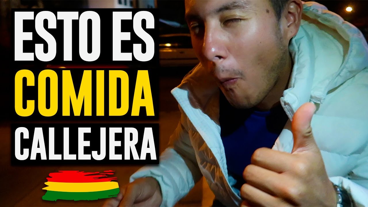 PROBANDO COMIDA CALLEJERA de TODO TIPO Y A CUALQUIER HORA en BOLIVIA / ¡Así se come en La Paz! 🇧🇴