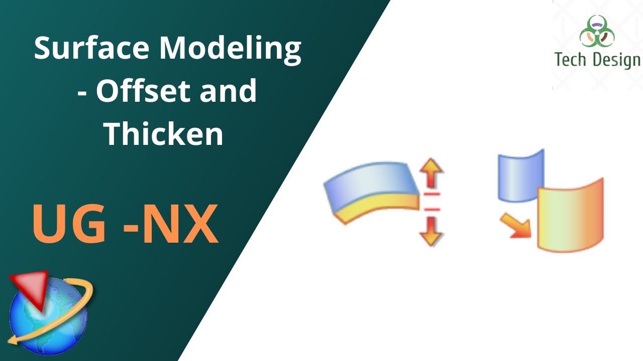 Unigraphics NX-Basics of Surface Modeling for beginners || Offset Surface and Thicken.