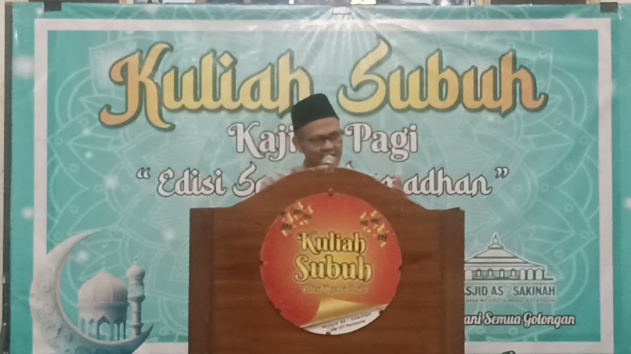 Kuliah Subuh Ramadhan bersama ustadz H Nawawi Abdurrahim Tgl, 270226 di Masjid As Sakinah Permorin
