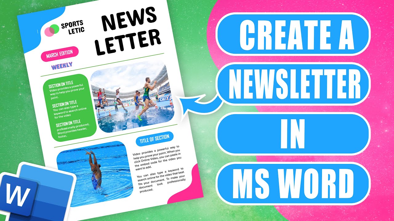 How to make a Stunning Newsletter in Microsoft Word   Step by Step guide