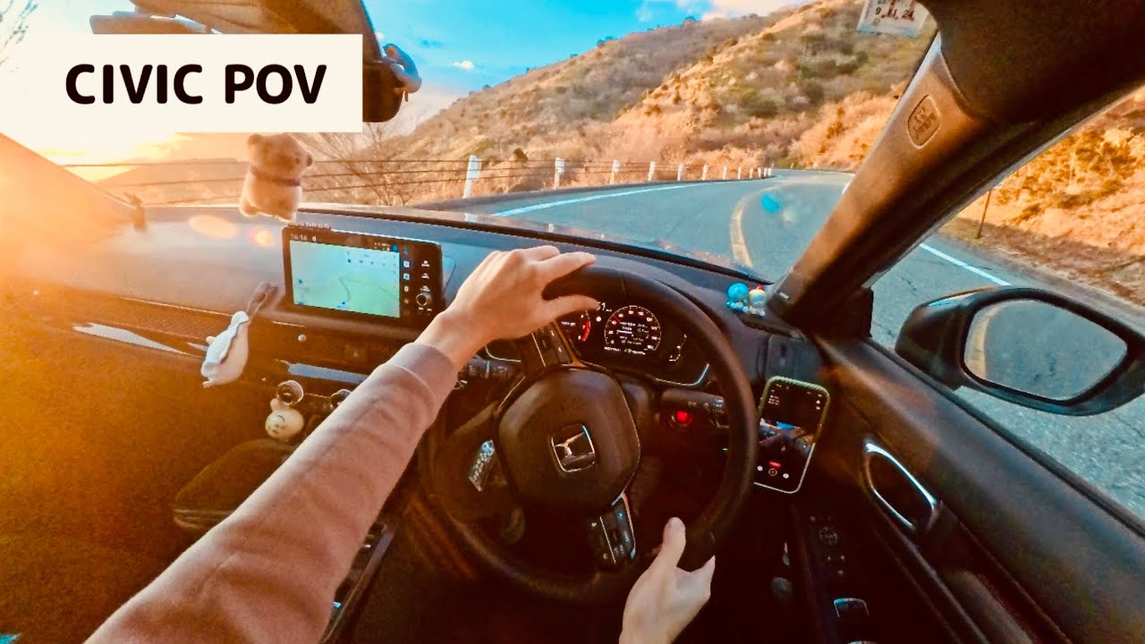 【日暮れの箱根スカイライン】VTECサウンドとワインディング　家族も乗れる実用性最強のハッチバック HONDA CIVIC FL1 RS 11th 6MT 2025 POV