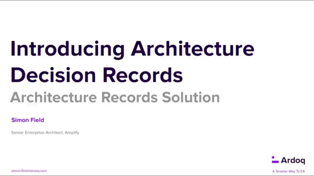 Introducing Architecture Decision Records: The Foundation of Dynamic Governance