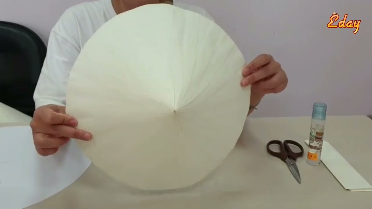 How to make a paper conical hat tutorial