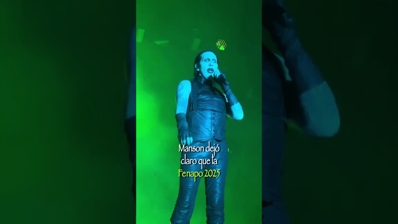 🟢🎶 Las oraciones no lo detuvieron, Marilyn Manson se presentó en la FENAPO.