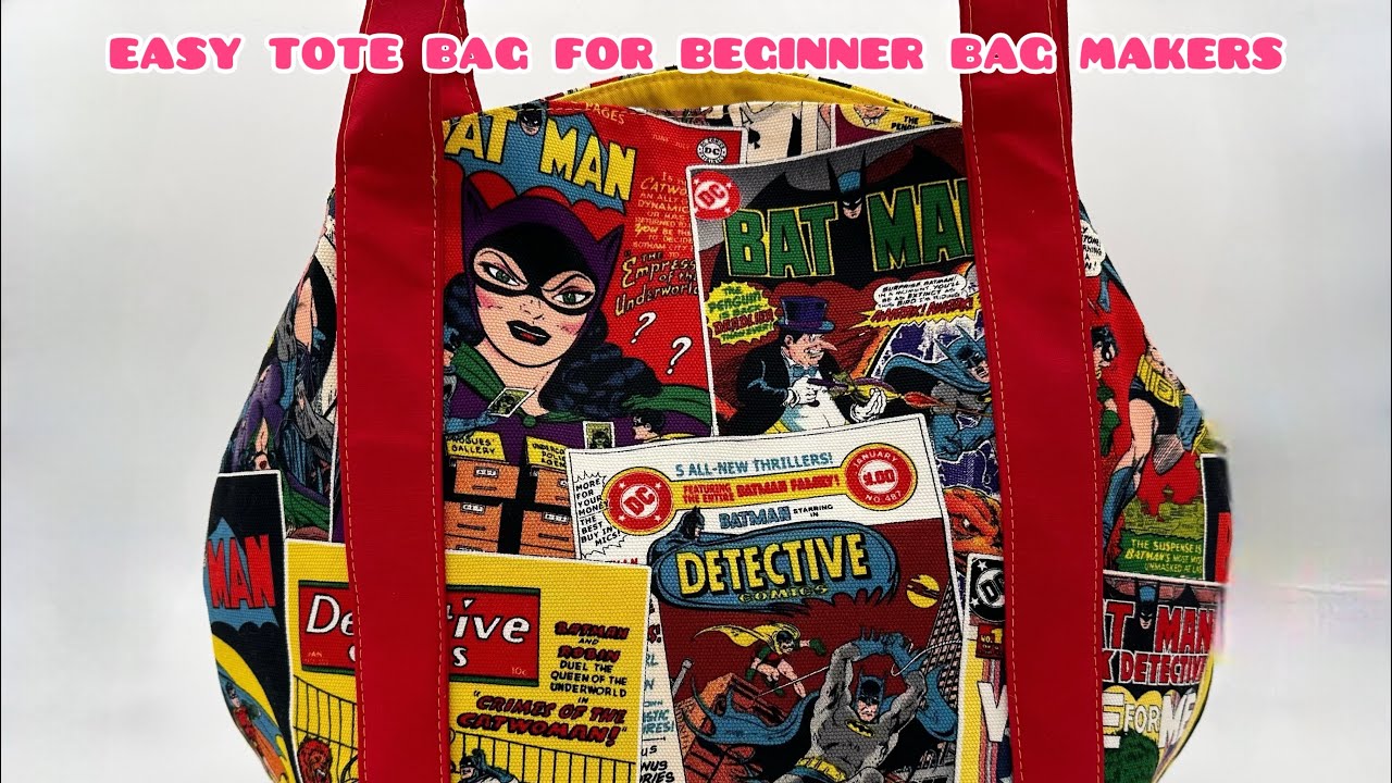 Sew an easy tote bag with NO HARDWARE REQUIRED! #bagmakingtutorial #beginnerfriendly #sewingpattern