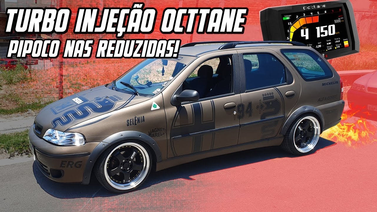 PIPOCO AO REDUZIR! FIAT PALIO WEEKEND TURBO COM INJEÇÃO OCTTANE SURPREENDA-SE