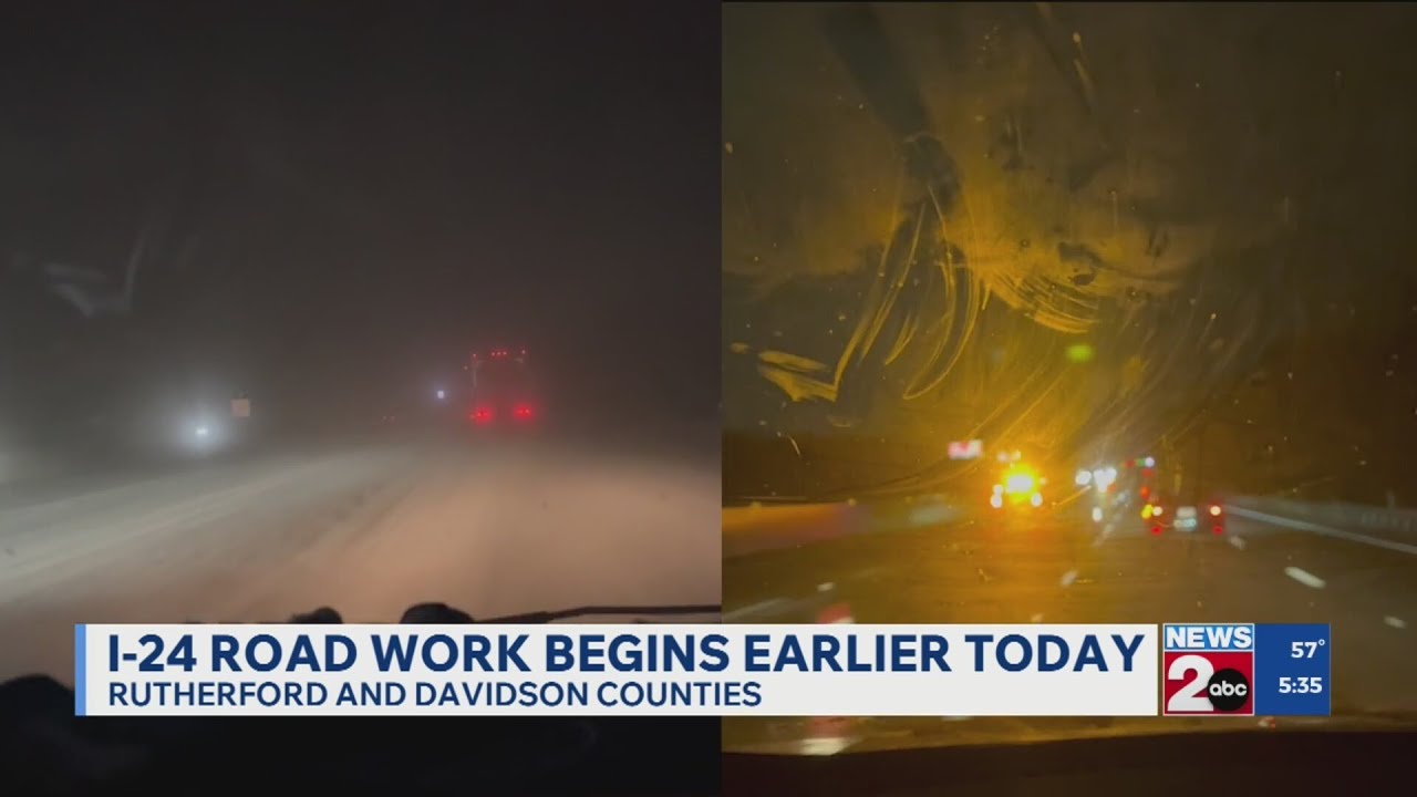 TDOT continuing road work on I-24 in Rutherford County
