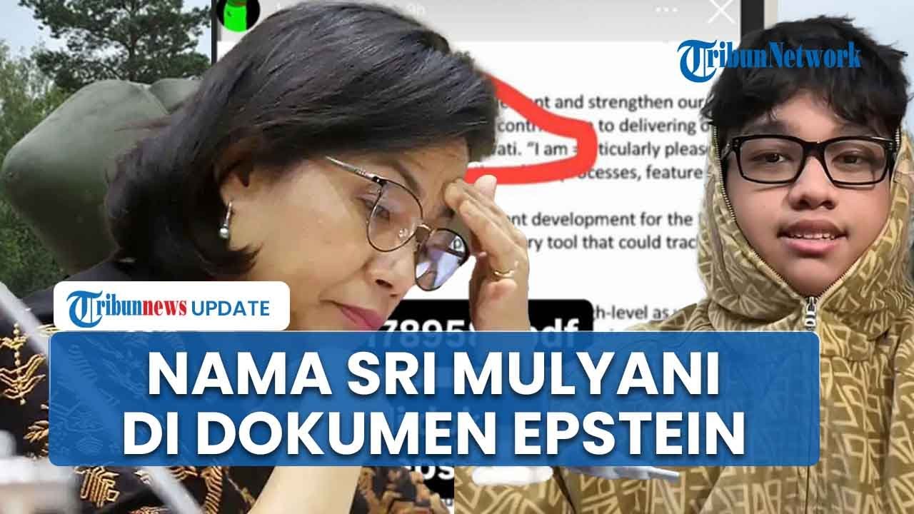 Nama Sri Mulyani Muncul di Dokumen Epstein, Yudo Sadewa Anak Menkeu Purbaya Heran Kok Ada SM Ya