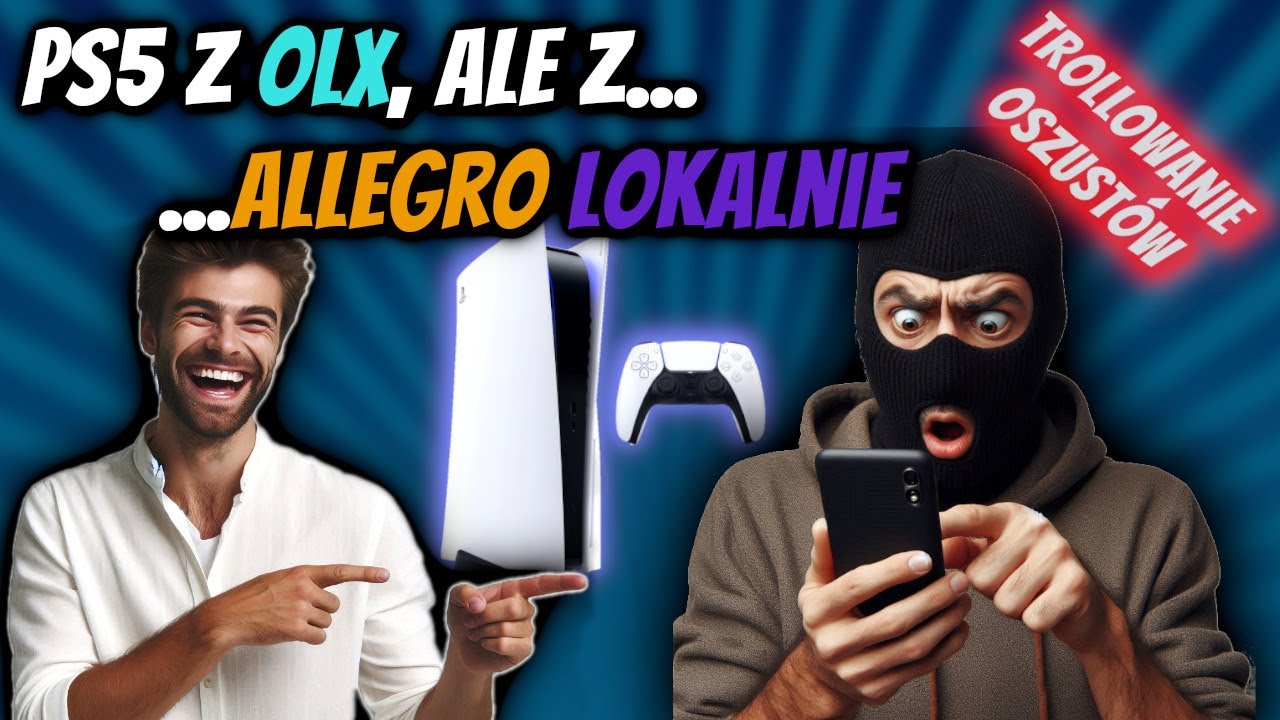 TROLLOWANIE OSZUSTÓW - NASI WIDZOWIE TROLLUJĄ  OSZUSTÓW Z OLX - FAŁSZYWY LINK ALLEGRO LOKALNIE PS5