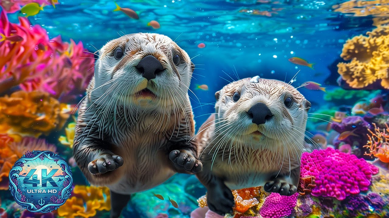 Aquarium 4K Ultra HD - Stunning Coral Reef Fish with Relaxing Meditation Music for Sleep