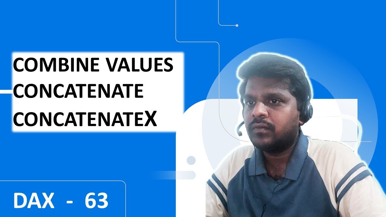 DAX | Power BI | TEXT | Combinevalues, Concatenate and ConcatenateX Functions