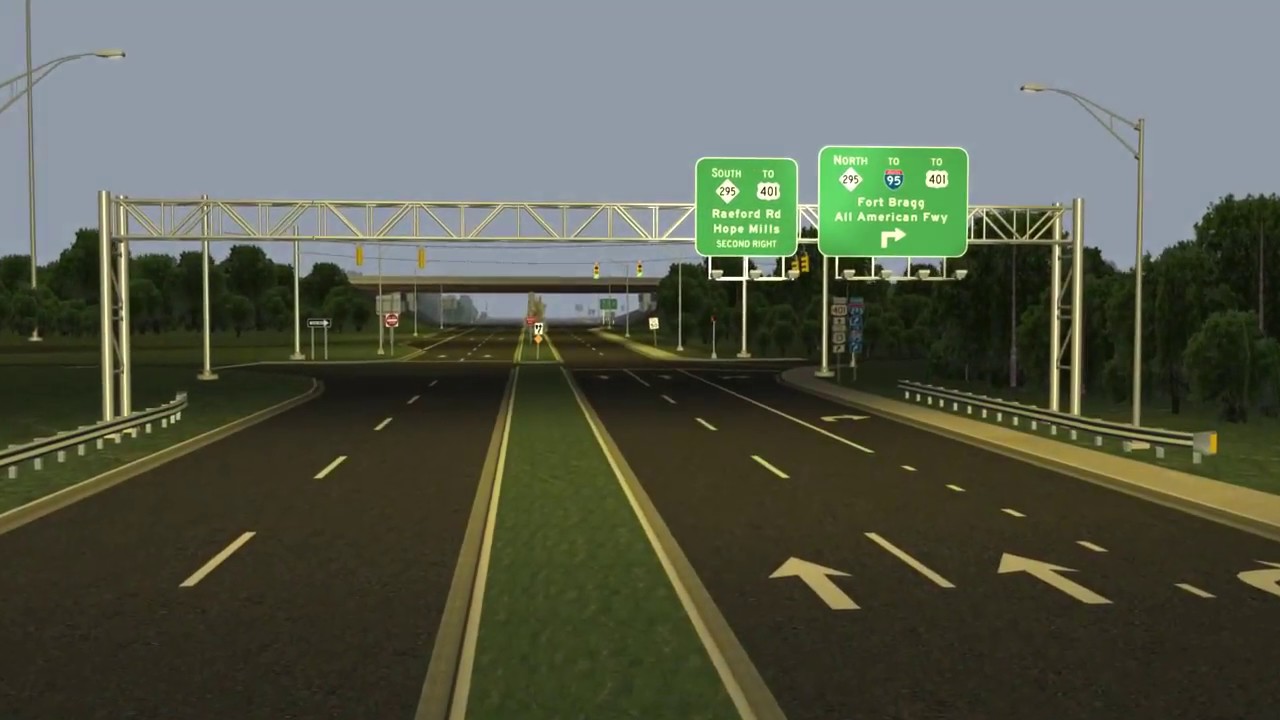 Fayetteville Outer Loop - Future Interstate 295 at Cliffdale Road Exit 15 3D Rendition