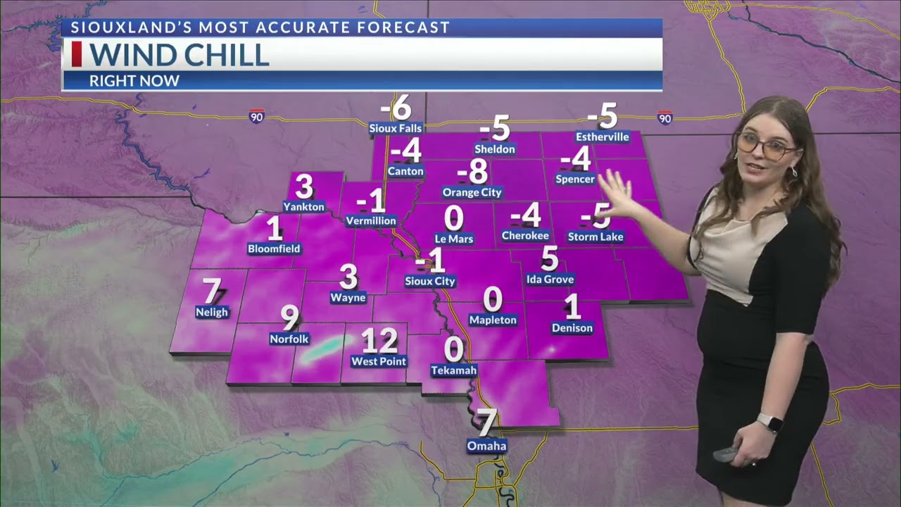 KCAU 9 Evening Weather with Taylor King @ 10 PM - 2/21/26
