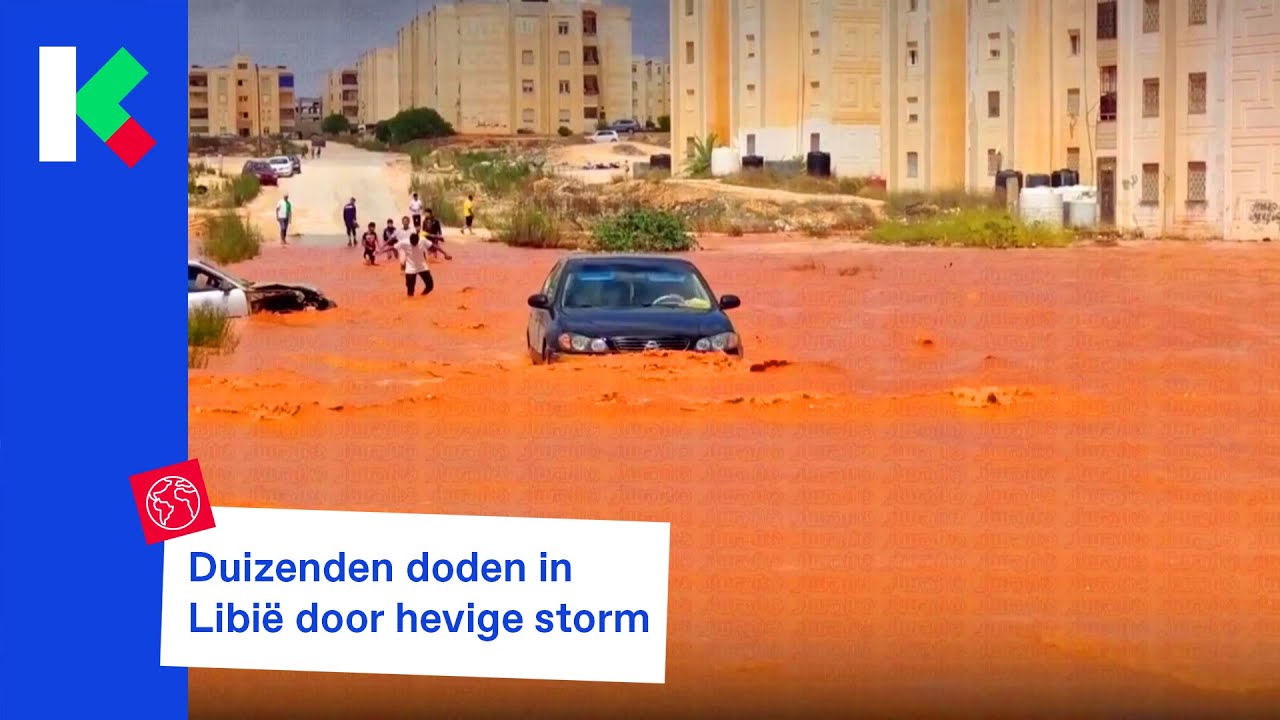 Zware overstromingen na hevige storm in Libië