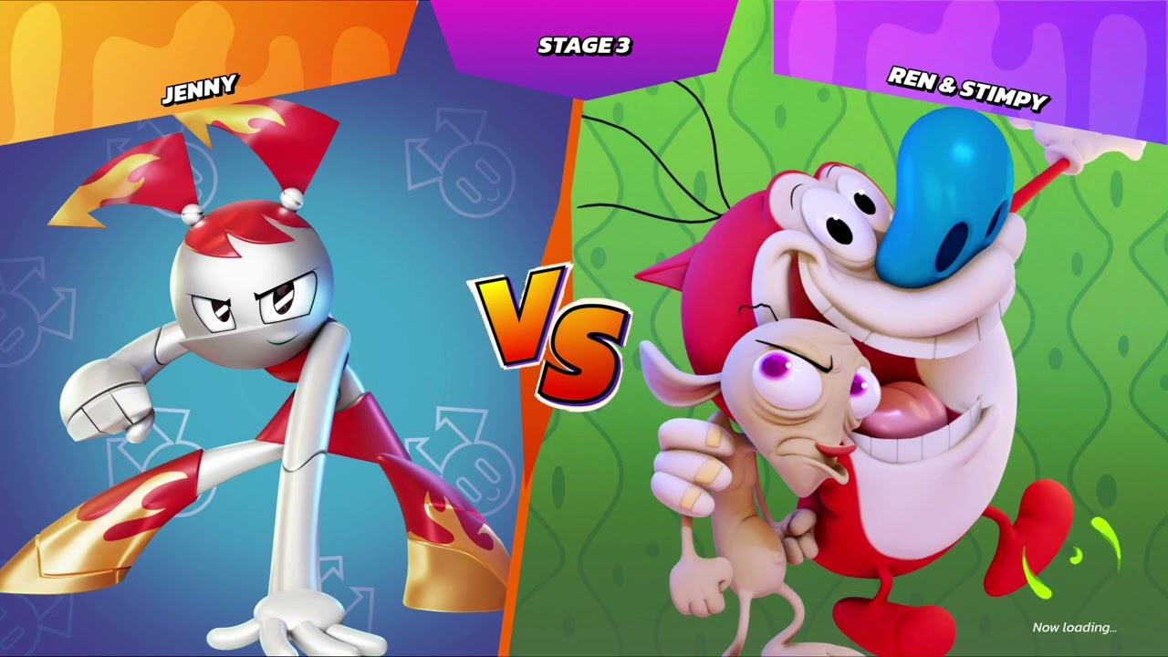 Nickelodeon All-Star Brawl - First time playing as Jenny (Hard Arcade)