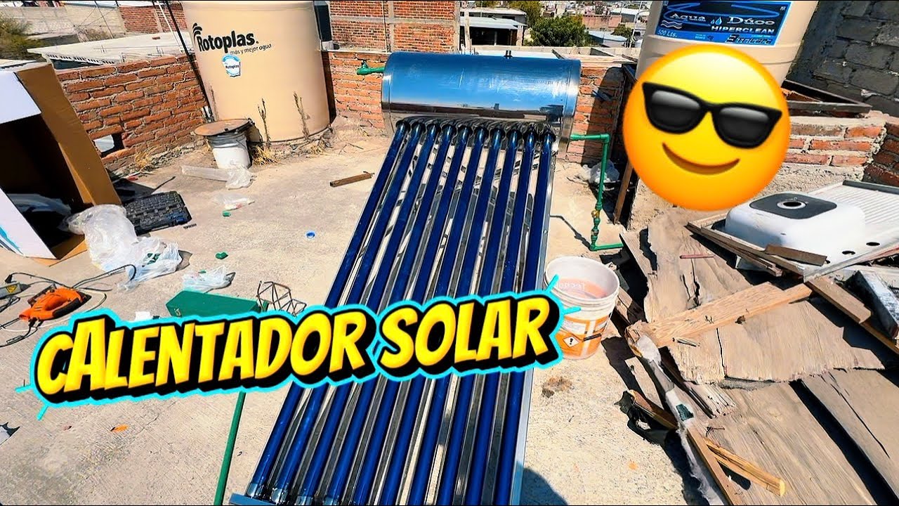 Le regalamos a mis papás un calentador solar 