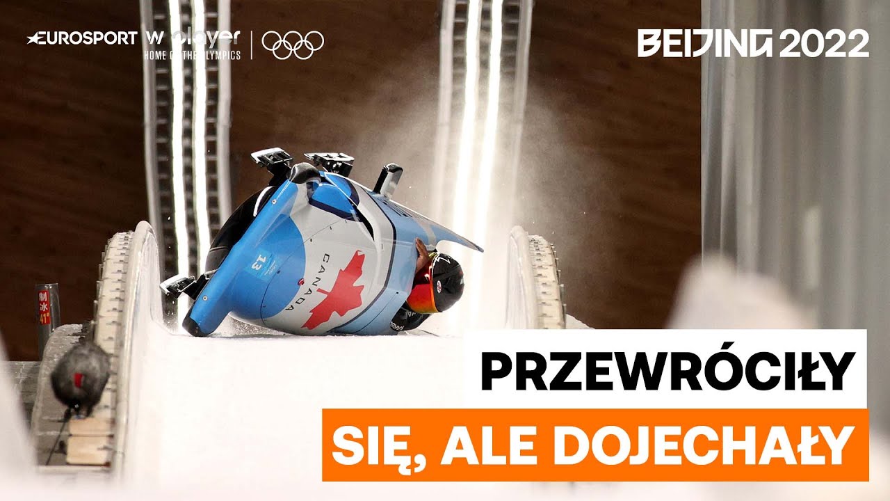 Kanadyjskie bobsleistki przewr&oacute;ciły się, ale dojechały do mety! | Pekin 2022
