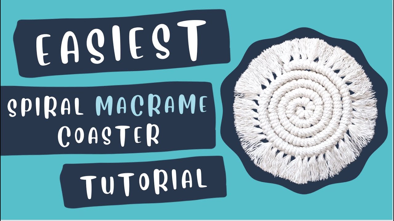 Easy Macrame Coaster Tutorial (4mm)