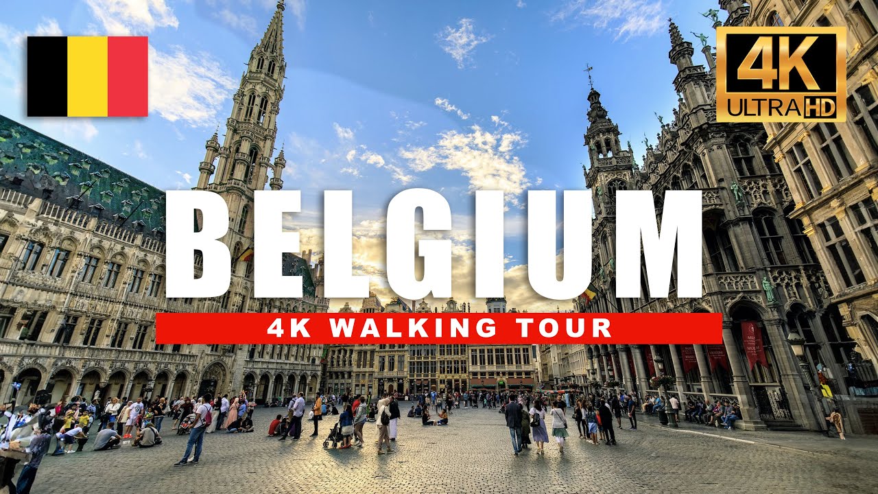 🇧🇪 Belgium Walking Tour - Antwerp and Brussels City Walk [4K HDR 60fps]