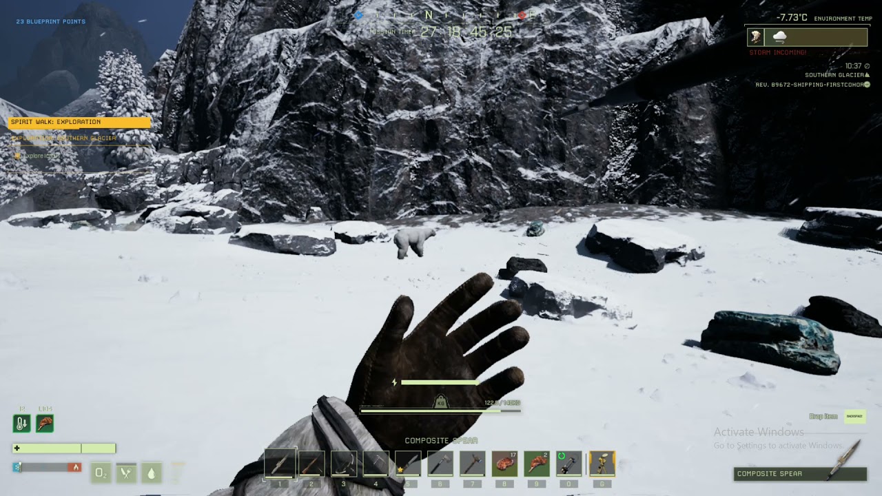 Killing Polar Bears with Spear Stealth Mode Icarus PC Game