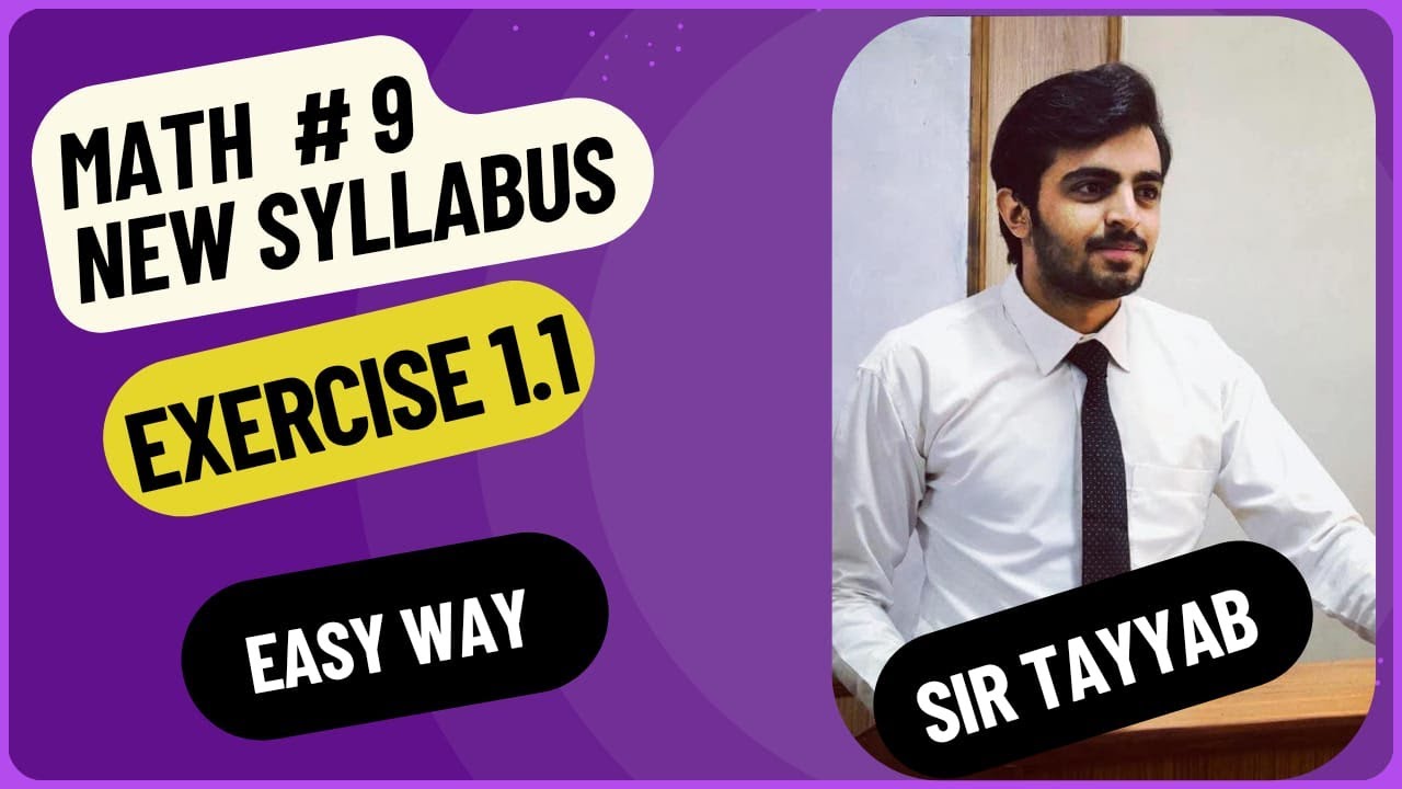 Maths Class 9|Exe#1.1||New syllabus