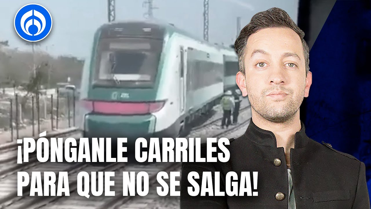 ¡Se les va el Tren!... Se descarrila vagón del Tren Maya