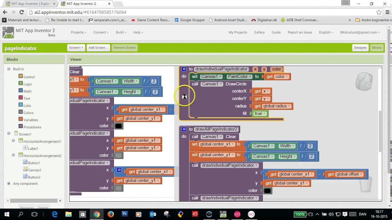 App Inventor 2 - pageindicator and swipe navigation