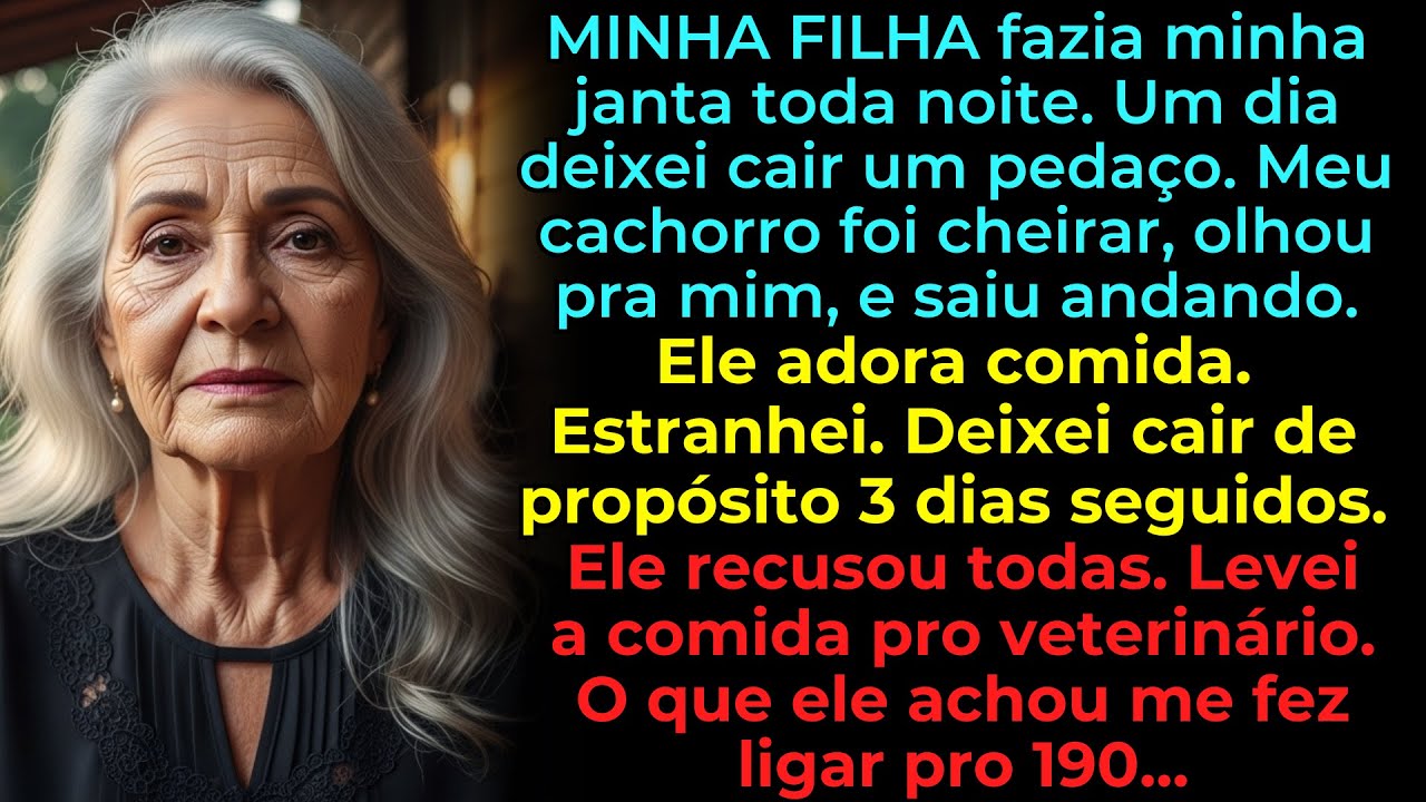 MINHA FILHA fazia minha janta, meu cachorro recusou 3 vezes, o veterinário achou algo e liguei 190