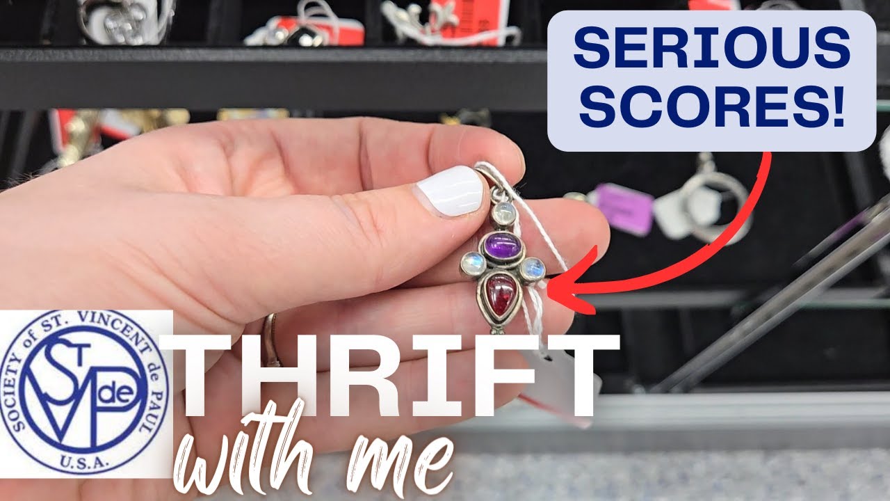 THERE WAS JUST TOO MUCH! And I didnt have enough time! | Thrift With Me | Vintage Jewelry Haul