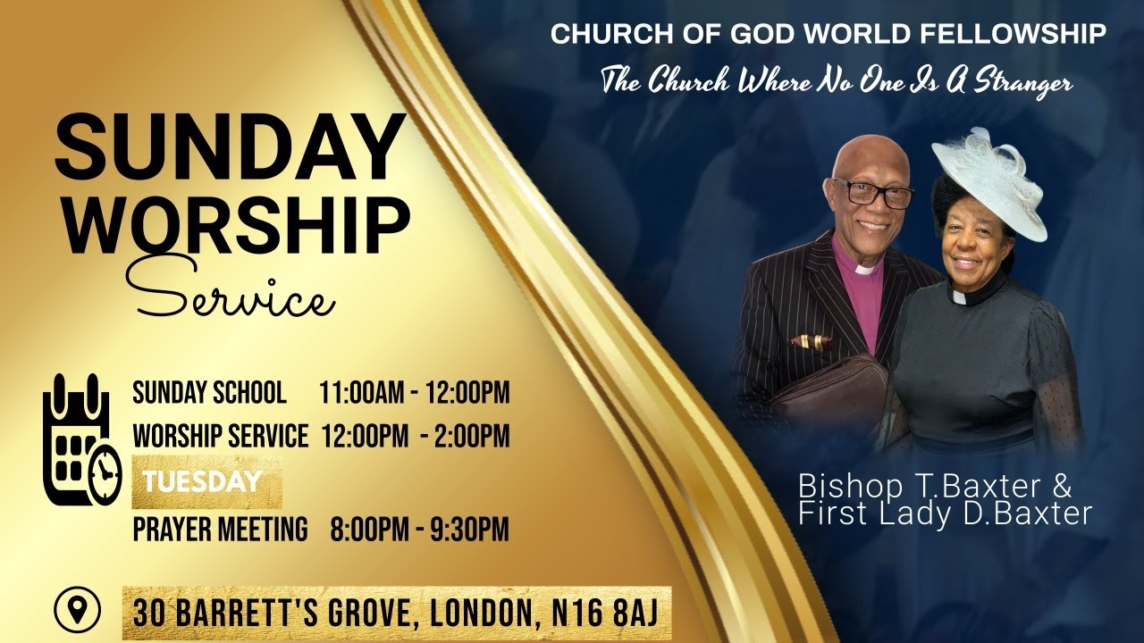 Church Of God World Fellowship Sunday Service 9th November 2025