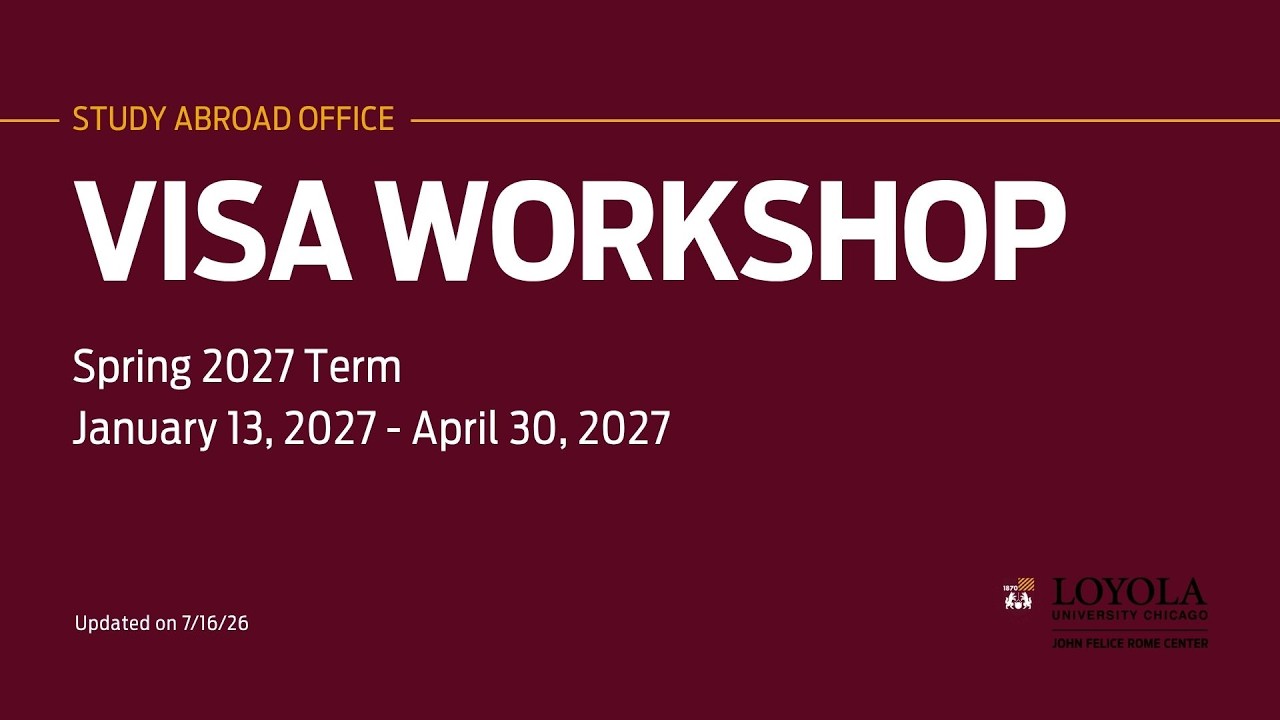 Spring 27 Visa Workshop Video