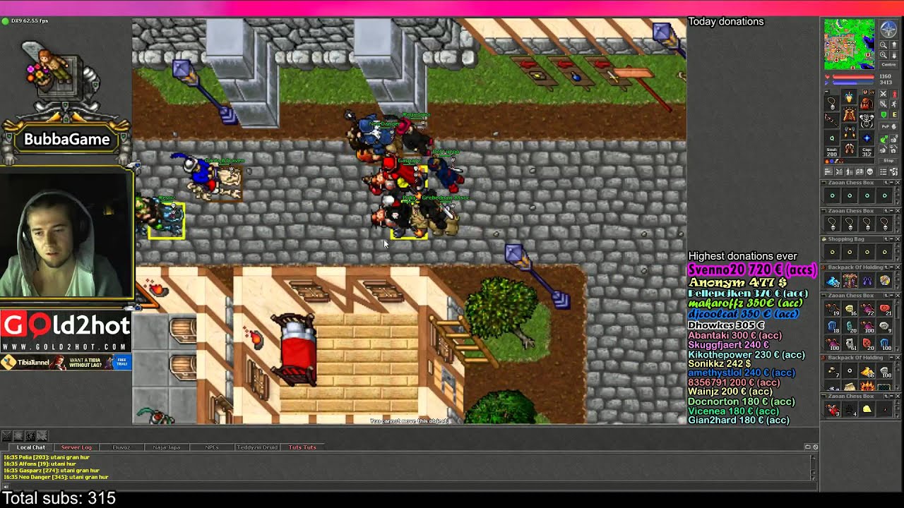 [Tibia] [premia] 351 RP RED SKULL